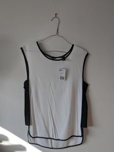 Modern Black & White Tank Top